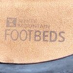 WHITE MOUNTAIN FOOTBEDS BLACK LEATHER MULES NO SIZE TAG MEASURES APPROX 11” EUC Gray Photo 2