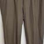 Chico's  Womens 2 US Large Brown Cuffed Pants Pull On Elastic Waist Pockets Preppy Photo 0