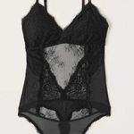 Abercrombie & Fitch Abercrombie Black Vintage Lace Bodysuit Photo 1