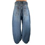 Reformation Cary Blue High Rise Studded Baggy Wide Leg Slouchy Denim Jeans Sz 30 Photo 1