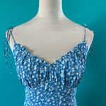 Reformation Robertson Floral Print Camisole In Marie Blue Tie Strap Size 2 Photo 2
