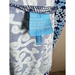 J. McLaughlin  Maxi Dress Catalina Cloth Blue Geometric Print Stretch S Coastal Photo 8