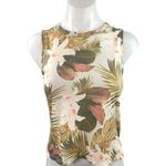 Old Navy Active Go Dry Multicolor Floral Sleeveless Muscle Tee Crop Tank Top S Photo 0