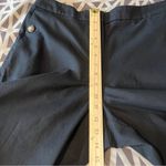 J. Crew Linen Cotton Blend Sailor Pant Black Ankle Crop Button Pocket Size 14 Photo 12