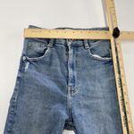 ZARA ‎ Jeans Womens 2 Blue Distressed Skinny Stretch Mid Rise Denim Pants Photo 5