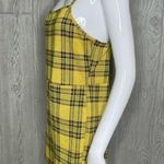 Popular 21  yellow plaid jumper / romper clueless style shorts romper extra large Photo 2