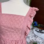 Boutique NEW Pink Eyelet Top Photo 6