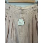Free People NWT Women's 100% Cotton Balloon Pleated Pants sz. 6 Pale Pink Photo 4