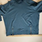 Universal Standard  Peachy Terry Side Zip Pullover Teal Sz‎ M (US XXL) Sweatshirt Photo 14