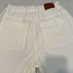 NWT Luvamia szM white wide leg slight flare elastic waist zip front pants White Size M Photo 10