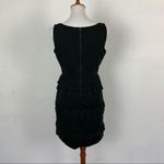 Elie Tahari  Black Sleeveless Ruffle Tiered Cocktail Party Dress Elegant 8‎ Photo 4