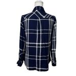 Rails  Hunter Night Forest Plaid Shirt Women’s Small Green Blue Long Sleeve Photo 5