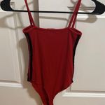 Brandy Melville red with black stripes tank top bodysuit Photo 1