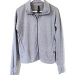 Mondetta Athletic Workout Athleisure Yoga Solid Gray Full Zip Up Jacket Coat Photo 5