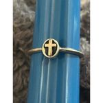 Cross ring 925 sterling silver z13 size 9 Photo 3