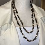 Single Layer Pink Pearl & Natural Stone Necklace Photo 1