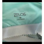 Zelos  Tropical Floral Racerback Workout Tank Green Orange Size Medium Photo 5