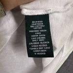Lauren Ralph Lauren Shirt Womens Large White Button Henley 3/4 Sleeve Crochet Photo 8