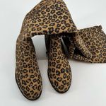 Anthropologie Matisse Scarlett tall leopard print animal print leather boots neutral size 6.5 Photo 2