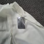 Metaphor NWT ‎ Ivory Layered Flowy Beach Cruise Dress Pants Med Wide Leg Comfort Photo 7