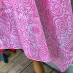Cejon Pink and White Batik Geo Scarf 65” x 22” VALENTINES DAY GIFT IDEA! Photo 5