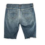 Old Navy The Sweetheart Long Cut-Off Denim Jean Shorts Jorts Raw Hem 4 Photo 3