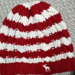 Abercrombie & Fitch Abercrombie Red White Scarf and Beanie Preppy Photo 4