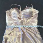 Women Full Length Prom Party Dress CrissCross Straps Leg Slit Size 8 *READ FLAWS Photo 7