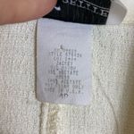 Vintage K Petite Ivory Short Sleeve Button Up Shirt Black Size 4 Photo 4