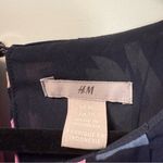 H&M  Sleeveless Colorful Floral Knee Length Shift‎ Pleated Business Casual Summer Photo 2