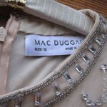 Mac Duggal  94071 Womens Beaded Fringe Quarter Sleeve Column Gown Dress Photo 14