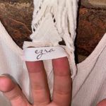 Ezra  Cream Beige Gauze Lace Crochet Racerback Mini Dress Women's Size Small Photo 4