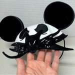 Disney  Parks Jack Skellington Black & White Mouse Ears OS Halloween Disneyland Photo 4