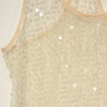 Free People  Intimately Size XS Peach Sequins Women's Top Tank NEW Photo 1