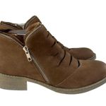 Gentle Souls  Kenneth Cole Bootie Womens 8.5M Bailey Ankle Brown Leather Side Zip Photo 3
