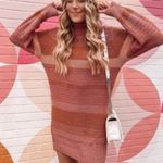 l*space L* Jetsetter Sweater Dress Serape Stripe Chunky knit long sleeve turtleneck Photo 1