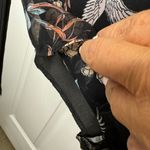 Bailey blue Floral and Crane Print Cold Shoulder Belted Romper Photo 7