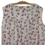 Handmade Cat Dog Print lightweight Nightgown Sz 4x Pink Umbrella Hearts 80s 90s Photo 5