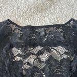 Guess NWT  Womens Lace V Neck Long Sleeve in Black Size Large Photo 5