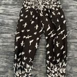Kathmandu Imports Black and White Bird Print Pants One size fits S-L By Kathmandu  Photo 0