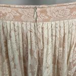 potter's pot Potter's‎ Pot Cream Lace Pleated Skirt Lined Womens Size S Romantic Feminine New Photo 1