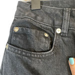 ASOS Black Cotton Blend Raw Hem Skinny Denim Jeans Women SZ 26 Photo 4