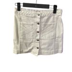 Veronica Beard  Aron Braided Waist Denim Mini Skirt Photo 1