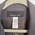 Jones New York Notch Collar Bi-Stretch Blazer | Suit Jacket | Grey | Size 4 Photo 3
