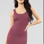 Ambiance Burgundy and White Striped Shirt Red Size L Photo 0