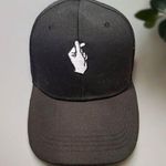 Black Cap Embroidered Finger Photo 0