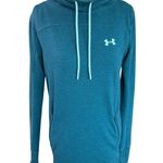 Under Armour Sweatshirt Womens Green Funnel Neck Loose Pullover Sweater Small Photo 0