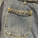 Loft Blue Patch Pocket The Kick Flare Crop Jeans size 10 Photo 5