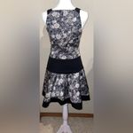 Thakoon Women’s Black/White Floral Rose Dress Silk Flare Skirt Boho Size 2 Black Photo 1