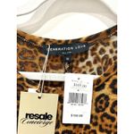 Generation Love NWT Puffed Sleeve Rezi Dress Brown Leopard Women's Size Medium Photo 2